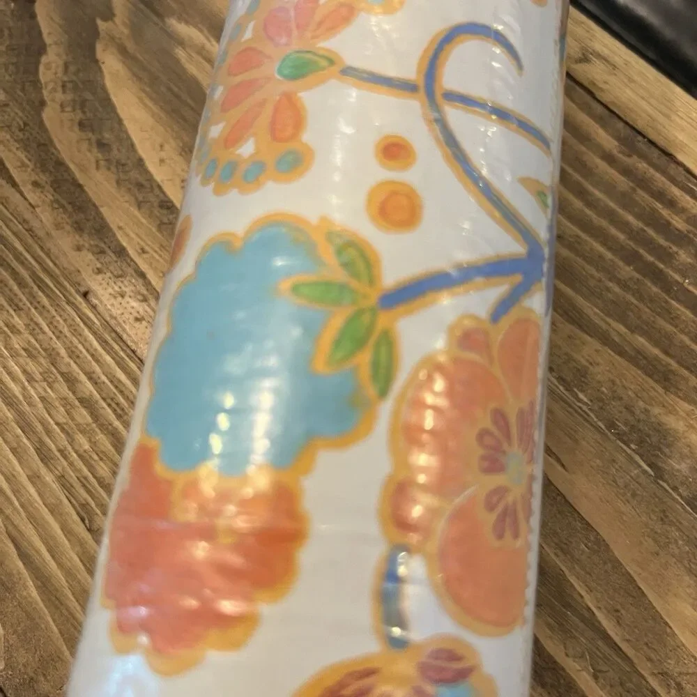 Vintage Wallpaper Wall Covering Dbl Roll 20.5”x14 yds Floral Cottagecore USA